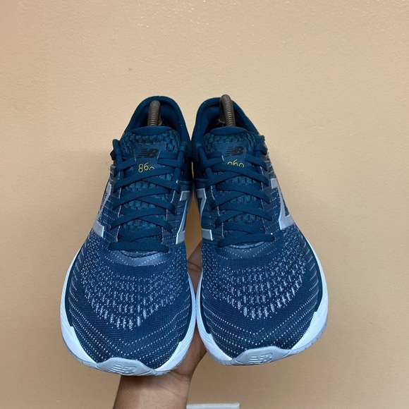 New Balance 860 V10 Running Sneakers Blue Green Volt - Picture 12 of 16